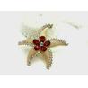 Buy cheap Five Pointed Star Brooch Pins For Clothes Gold Inlaid Diamond OEM ODM from wholesalers
