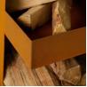 Buy cheap Weathering Steel Angled Obelisk Chiminea Fire Pyramid Black Painted from wholesalers