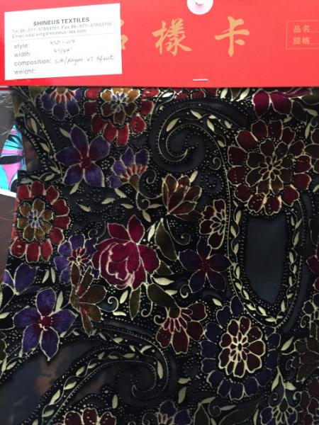 Buy cheap velvet burn out fabric from wholesalers