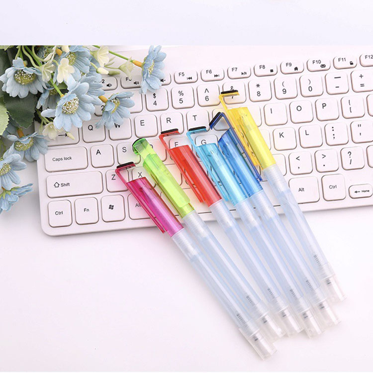 Blue Ink Multifunctional Pen 2.5g Sanitizer Spray and Phone Holder for Students' Needs