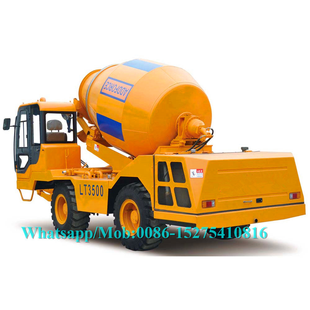 Easy Control Concrete Construction Equipment Concrete Mixer Vehicle With 30% Gradient SW3500