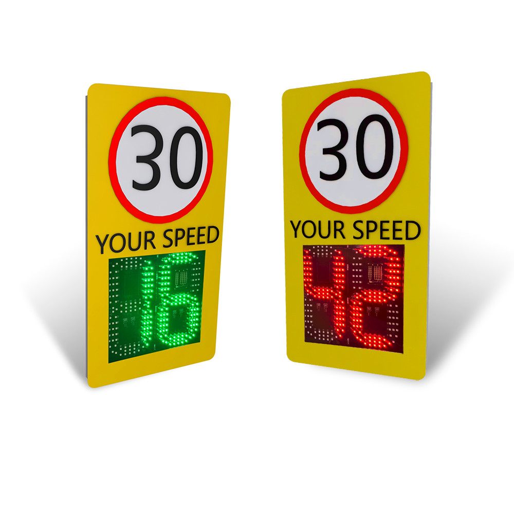 150M Distance CW Detection Solar Speed Sign With Phone APP Control