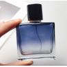 Buy cheap Refillable Blue Square Luxury Glass Perfume Bottle 50ml 30ml from wholesalers