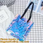 pvc bag with handle folding tote bag pvc swimsuit bag,Clear Vinyl Bags With
