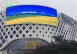 High brightness outdoor P 6 LED screen mounted on the wall for advertising