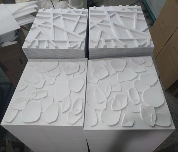 Buy cheap 19.7'*19.7' Matt White High Streng 3D PVC Decoration Wall Panel For Living Room from wholesalers