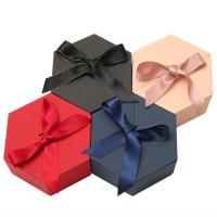 Buy cheap 15*13*10cm Hexagon Paper Wedding Gift Box Packaging product