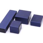 Customer's Logo LED Light Jewelry Box for Bracelet Necklace and Ring in Blue