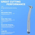 4 holes Air Turbine Dental Fast Handpiece High Speed Dental Handpiece