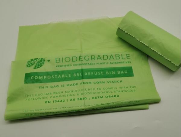 Buy cheap wholesale biodegradable compostable plastic trash bag on roll, Eco friendly cornstarch compostable bags disposable bags from wholesalers