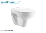 540*360*385 mm NR125 Wall Hung Toilet In Living Room White Color Washdown