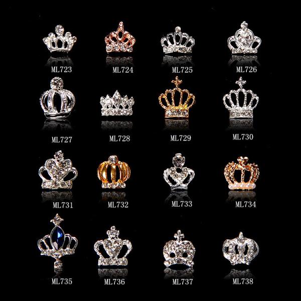 Buy cheap Hot NEW Wholesale Alloy Jewelry 3D Nail Art Jewelry Nail rhinestones Sticker Supplier Number ML723-738 from wholesalers