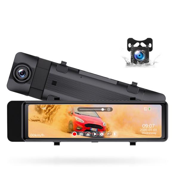 Buy cheap HD 4K Resolution 500mAH Battery Dual Car DVR Right Side Rearview from wholesalers