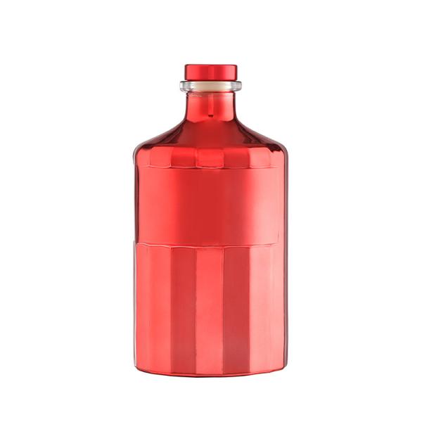 Buy cheap Customized 750 ml Electroplating Rum Brandy Wine Glass Bottle Made of Super Flint Glass from wholesalers