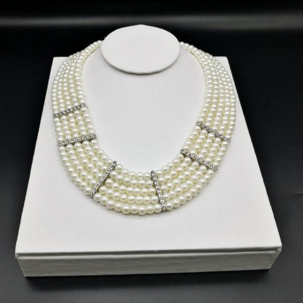 Buy cheap White Leather Necklace Bust Display Stand Eco Friendly Delicated Arts For Ladies from wholesalers