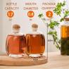 Buy cheap Wine Beverage Oil Vinegar Kombucha Soda Water Whiskey Vodka 500ml Glass Bottle with Cork Stopper Cap from wholesalers