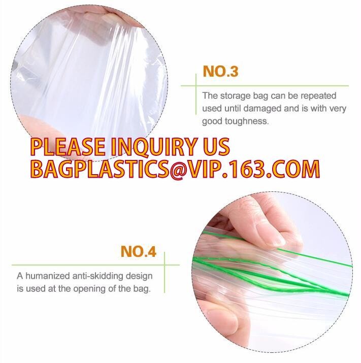 Eco-friendly PE two Track Vacuum Plastic Zipper,PE Hermetic Seal Zipper, Custom Double Seal Plastic Bag /Double Track Pl