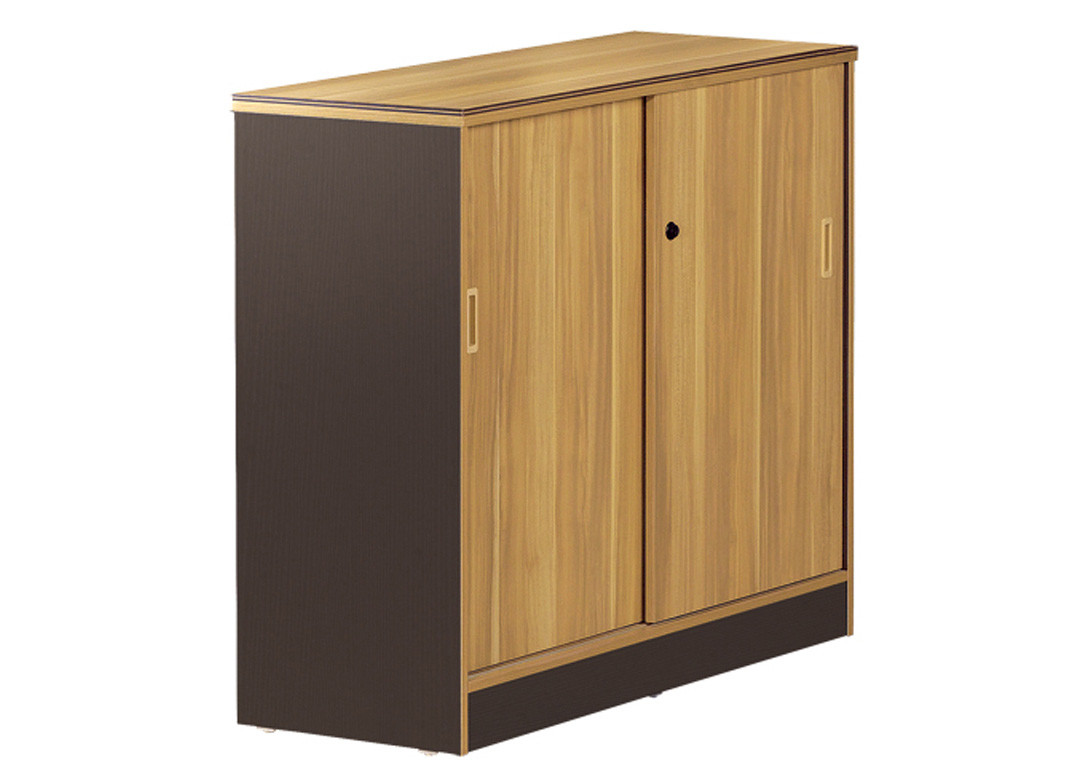 Melamine Laminated Office File Cabinets Sliding Door Design OEM Welcomed