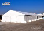 White Exhibition Clear Span Tents 50 x 150 m , Glass Wedding Tent