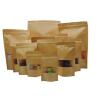 Buy cheap Brown Frosted Window Height 20cm Kraft Paper Pouches from wholesalers