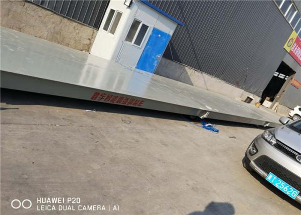 Buy cheap 80 Ton Digital Truck Scales Electronic Driven Steel Plate Material Blue Printing from wholesalers