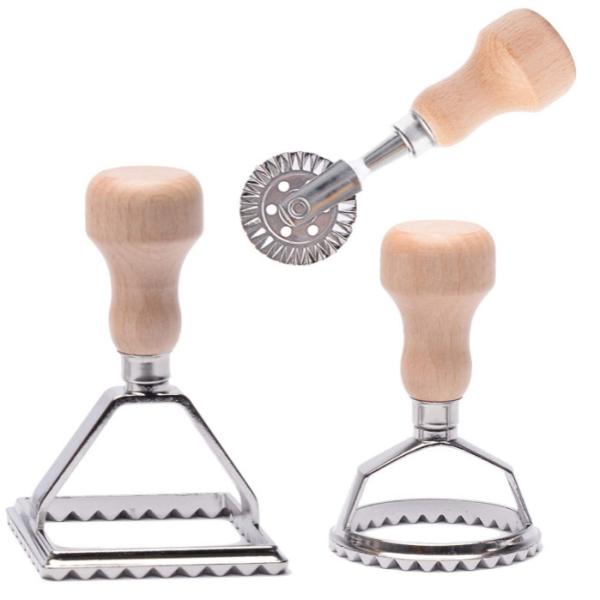 Buy cheap Kitchen Pasta Ravioli Stamp Cutter Press With Roller Set from wholesalers