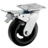 Buy cheap 6 Inch Heavy Duty Caster Wheels With Brakes Rubber Wheel Iron Casters from wholesalers