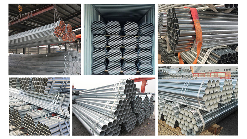 Q345 Q235 Material Galvanized Steel Pipe Round/Square/Rectangle Type For Industry