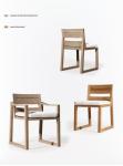 OEM Nordic Simple Outdoor Teak Wood Dining Table And Chairs