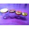Buy cheap 50g,100g,120g,200g and 250gram high transparent glass caviar jar with metal screw lid from wholesalers