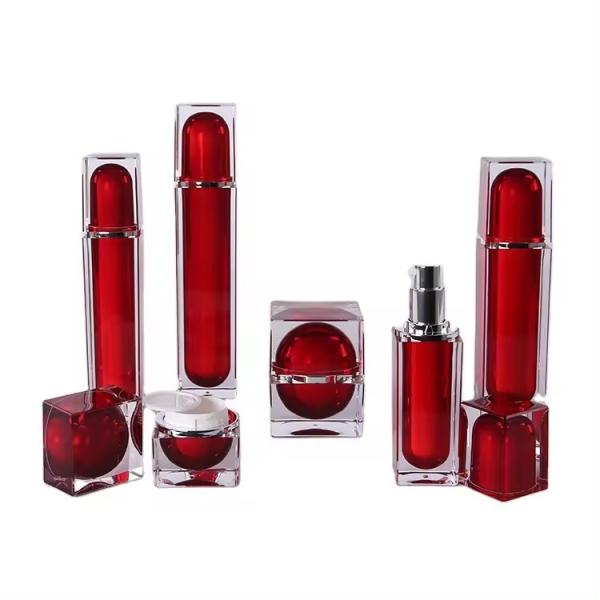 Buy cheap 30G 50G Luxury Square Skin Care Container Acrylic Cosmetic Cream Bottle /Jar from wholesalers