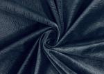 210gsm Luxury Velvet Fabric / Velvet Cloth Material Peacock Grain Color