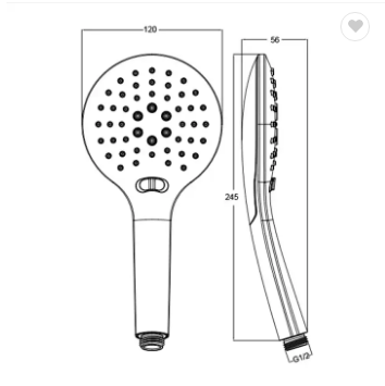 Transform Your Shower 3 Functions Bathroom ABS Chrome High Pressure Hand Held Water Saving Shower Head