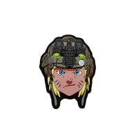 Buy cheap 3D PVC Badge Patch Silicone Velcro Polyester Material 9cm Size product