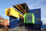 Exhibition Center Prefab Shipping Container Homes / Prefab Storage Container