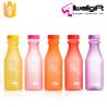 Buy cheap Protective Plastic Wide Mouth Lid Leakproof Reusable Glass Water Bottles BPA Free from wholesalers
