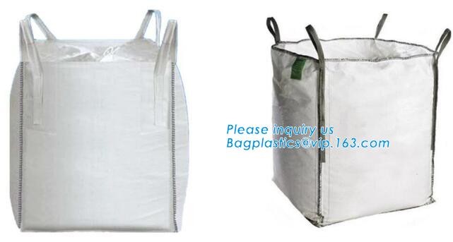 100% New Virgin Polypropylene PP Woven Big Bulk Bag Jumbo Bag FIBC For Packing Sand 1 Ton 1.5 Ton 2 Ton Made In package