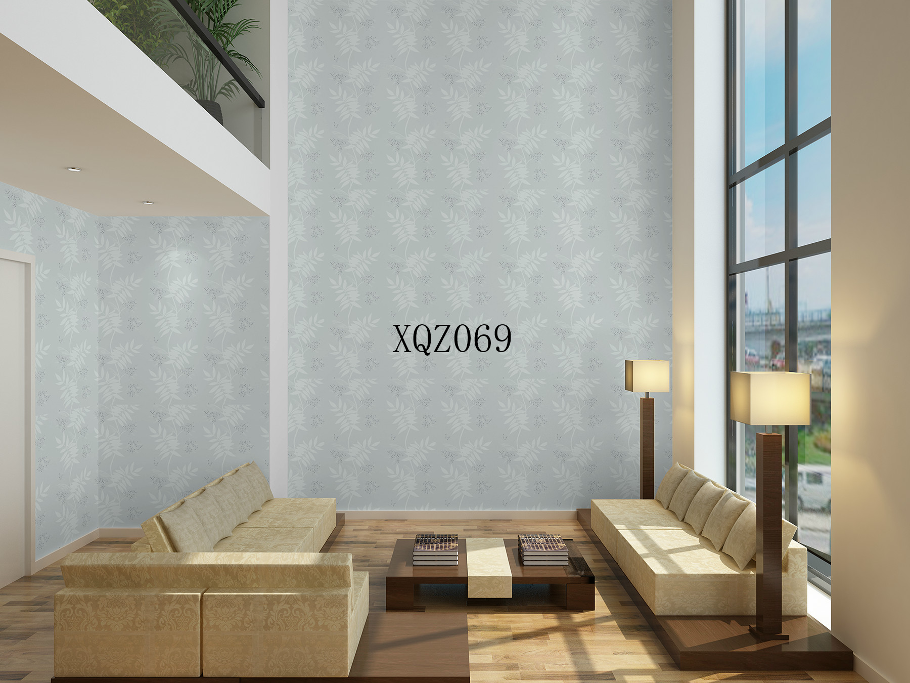 Modern Floral PVC Wallpaper for Living Room and Bedroom A4 Paper Size Sample Policy Provided