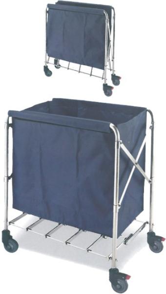Buy cheap Foldable laundry Linen Trolley For Hotel Stainless steel tube from wholesalers