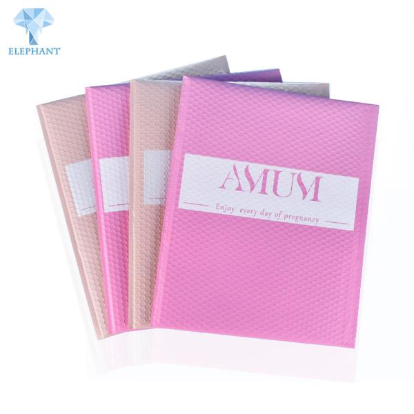 Buy cheap Light Pink PO PE Gift Postage Poly Bubble Mailers Matte Vanishing from wholesalers