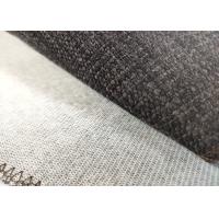 Buy cheap 100% Polyester Linen look fabric for sofa upholstery fabric stock lots product