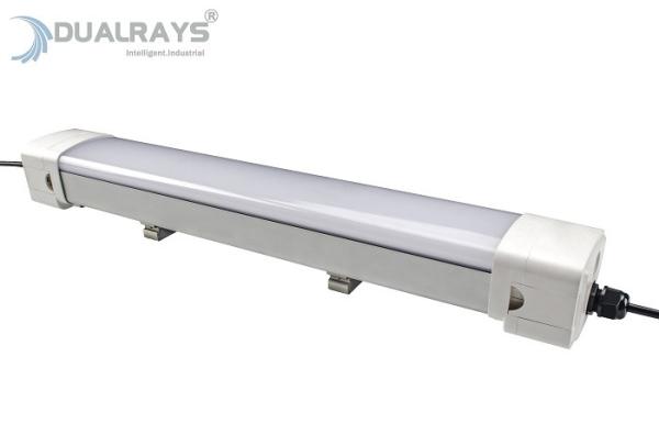 Buy cheap Durable Housing Led Light Fixture Vapor Proof 160LPW 80W IP65 IK08 Train Bus Station from wholesalers