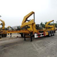 Buy cheap Transportation 3 Axles CIMC Flatbed 40Ft Container Side Loader product
