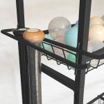 Removable Black Sports Equipment Storage Rack For Ball Medicine