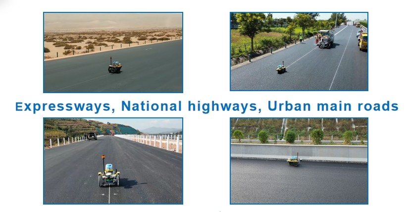 Intelligent Robot Bottom Line Road Marking Machine GPS Positioning