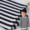 Buy cheap Breathable Cotton French Terry Fabric 40S 170cm Stripe Knitted Material from wholesalers