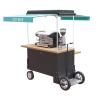 Buy cheap 4 Wheels Load 300KG Wooden Bike Coffee Vending Cart from wholesalers