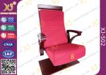 Air Conditioner Out Put Leg Church Hall Chairs With Triangle Wooden Armrest