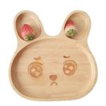 Natural Wooden Serving Plates 20x20cm Childred Beech Wooden Platter Tray