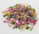925 Silver Gemstone Rings For Casual / Party Tourmaline Stone 3-5g Silver Weight